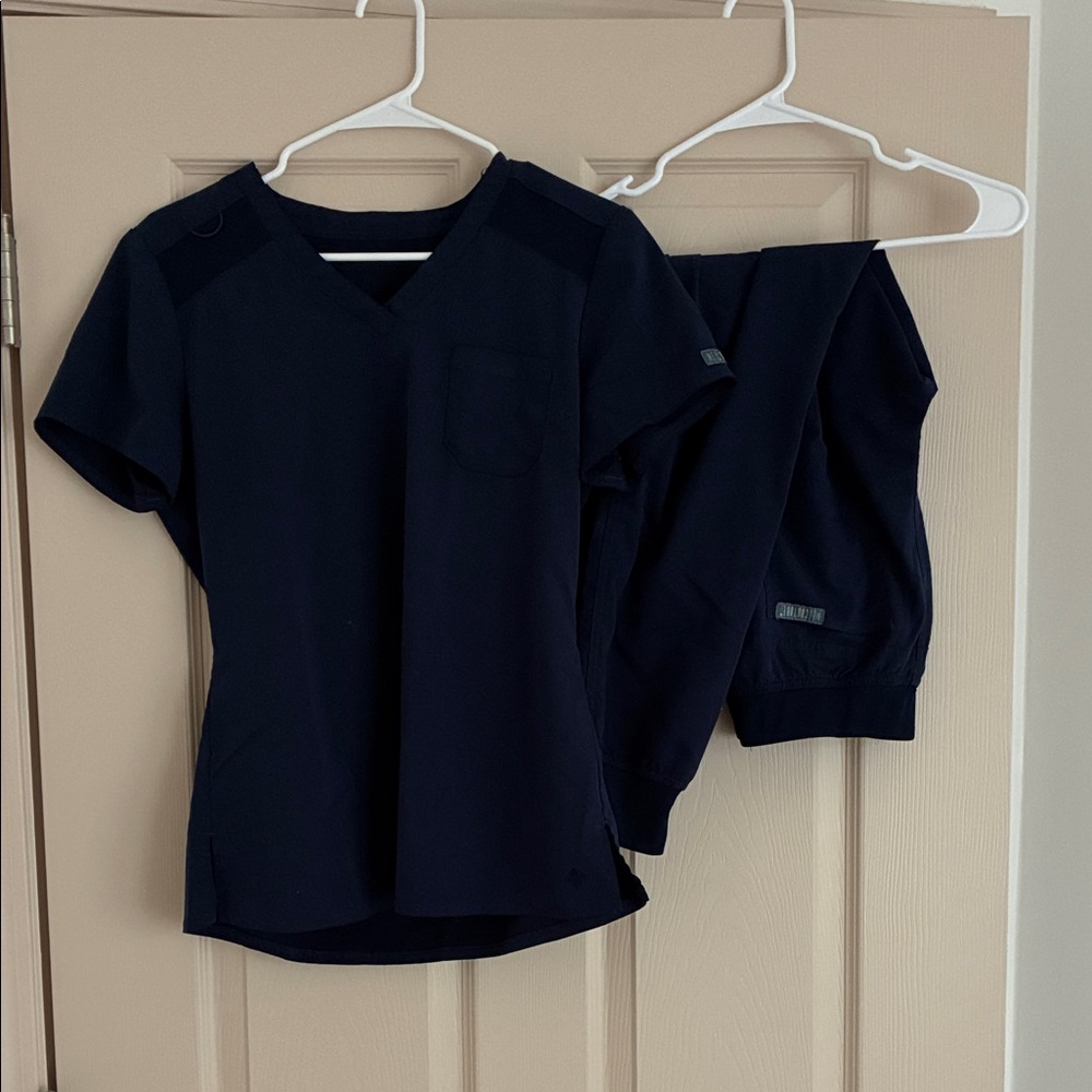 Navy Blue Scrub Set